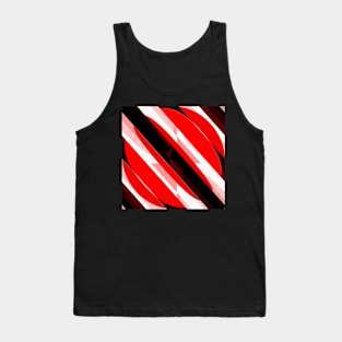 Red diagonals Tank Top